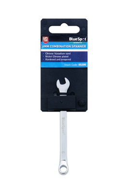 Blue Spot Tools - 6mm Fully Polished Chrome Vanadium Spanner