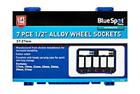 Blue Spot Tools - 7 PCE 1/2" Alloy Wheel Sockets (17-27mm)