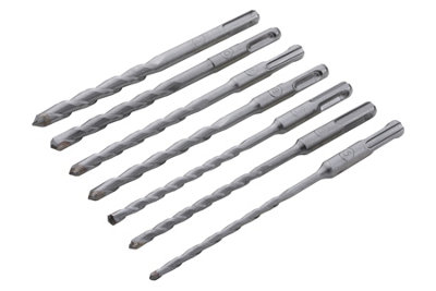 Blue Spot Tools - 7 PCE 160mm SDS Plus Drill Bit Set (5-12mm)