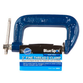 Blue Spot Tools - 75mm (3") Fine Thread G-clamp