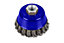 Blue Spot Tools - 75mm (3") M14 x 2 Twist Knot Wire Cup Brush