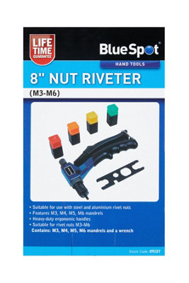 Blue Spot Tools - 8" Nut Riveter (M3-M6)