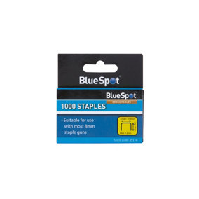 Blue Spot Tools - 8mm Crown Flat Wire Staples JT21 Style