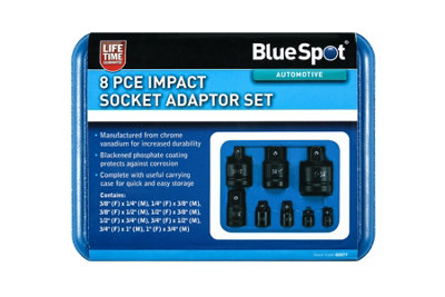 Blue Spot Tools - 8PCE Impact Socket Adaptor Set