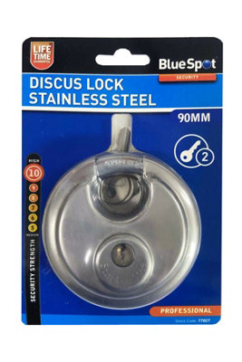 Blue Spot Tools - 90mm Discus Lock Stainless Steel Price Comparisons | Compare The Build