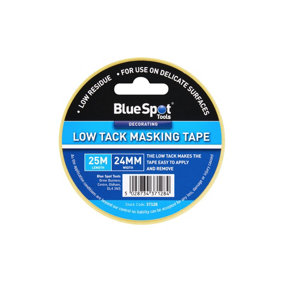 Blue Spot Tools - Blue Spot 24mm x 25M Low Tack Masking Tape
