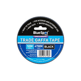 Blue Spot Tools - Blue Spot 47mm x 50M Trade Gaffa Tape Black