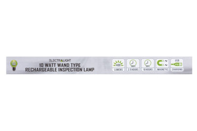 Blue Spot Tools - Electralight 10 Watt Wand Type Rechargeable Inspection Lamp (400 Lumens)