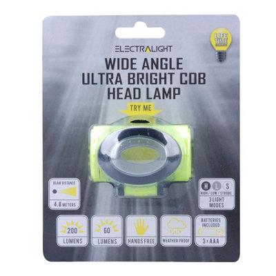 Blue Spot Tools - Electralight Wide Angle Ultra Bright COB Head Lamp (200 Lumens)