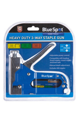 Blue Spot Tools - Heavy Duty 3-Way Staple Gun