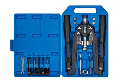 Blue Spot Tools - Long Arm Rivet (3.2-6.4) and Nut Riveter (M4-M10) Set