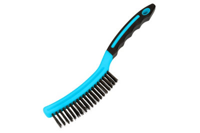 Blue Spot Tools - Long Handle Soft Grip Wire Brush