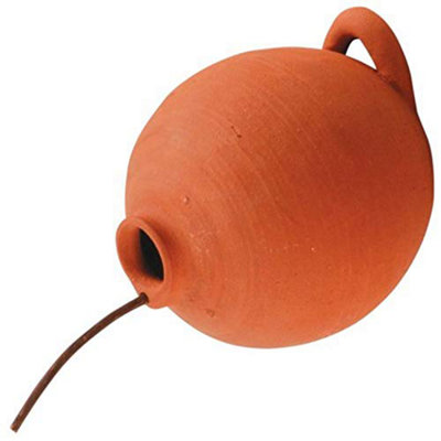 Blue T Round Ceramic Bird Pot