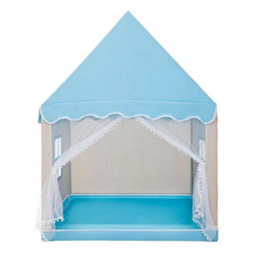 Blue Tent Single New Playhouse Boys Girls Portable Folding Toy Castle Tent