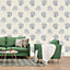 Blue Textured Tree Wallpaper Rasch Paste The Wall Vinyl White Traditional