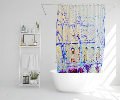 BLUE TREES (Shower Curtain) / Default Title