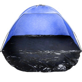Blue UV Protection Beach Shelter Factor 40 Tent In Carry Bag