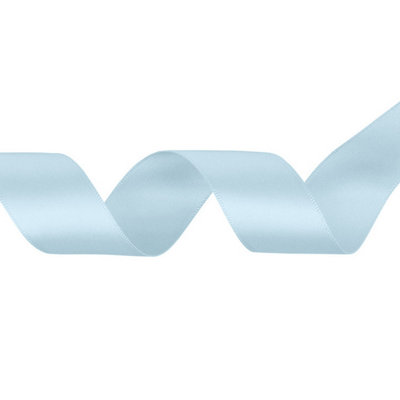 Blue Vapour Double Sided Satin Ribbon Polyester Ribbon Roll, 40mm x 10 ...