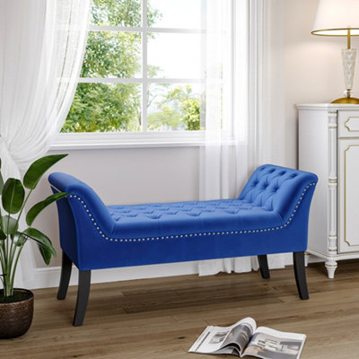 Entryway bench deals blue