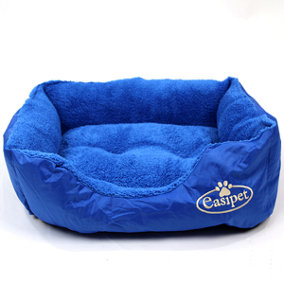 Blue Washable Deluxe Pet Bed Small