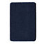 Blue Washable Plain Anti-Slip Modern , Shaggy Rug Easy to clean Dining Room-67cm X 150cm
