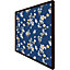 Blue & yellow bunches (Picutre Frame) / 12x12" / White