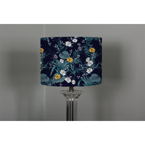 Blue & Yellow Flowers (Ceiling & Lamp Shade) / 25cm x 22cm / Ceiling Shade