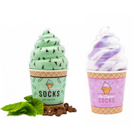 Blueberry Ripple & Mint Ice Cream Socks