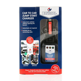 Bluecol BIC000 Car To Car Jump Start Charger - Starts Vehicle in Minutes