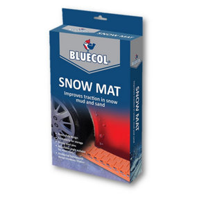Bluecol Car Snow Mats x 2 Improves traction In Snow Mud & Sand