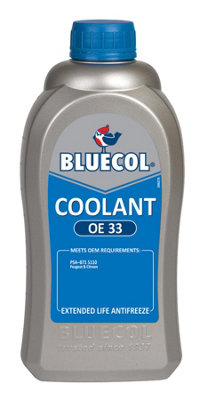 Bluecol Coolant OE33 Antifreeze & Coolant - 1L x 12