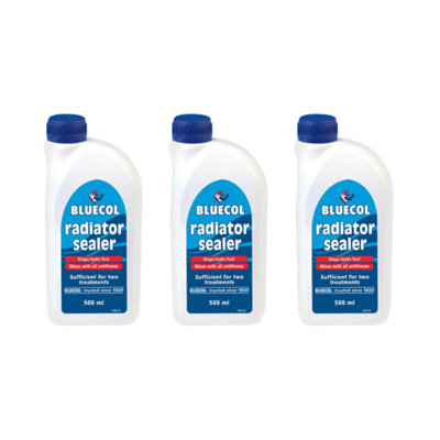 Bluecol Radiator Sealer Stops Leaks Repairs Leaking 500ML (Pack of 3)