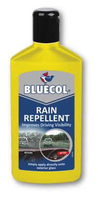 Bluecol Rain Repellant & Windscreen Anti Mist 250ml Plus Demister Pad
