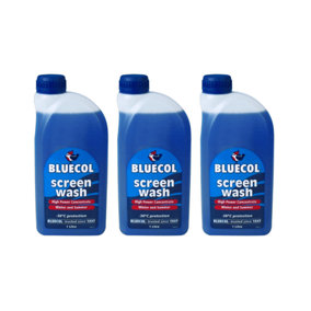Bluecol Screenwash Concentrate 1L (Pack of 3)