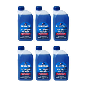 Bluecol Screenwash Concentrate 1L (Pack of 6)