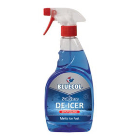 Bluecol Trigger De-Icer Ice Melt 12x 500mL Spray 6L For Locks & Mirrors