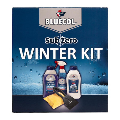 Bluecol Winter Trigger De-Icer Screenwash Antifreeze Coolant Demister Scraper