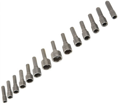 BlueSpot 14Pc Nut Driver Set For Drill Driver Socket Nuts Hex Bolts Screws 14109 - 3