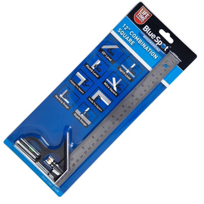 BlueSpot 300mm Adjustable Engineers Combination Try Square Right Angle ...