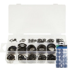 BlueSpot 300pc Assorted DIY Workshop Storage Automotive External Circlip Set