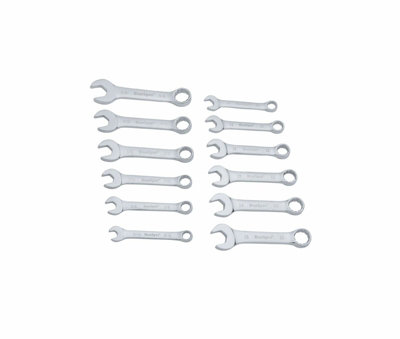 BlueSpot 32pc Combination Spanner Set Imperial Metric Stubby Wrench Spanners - 4