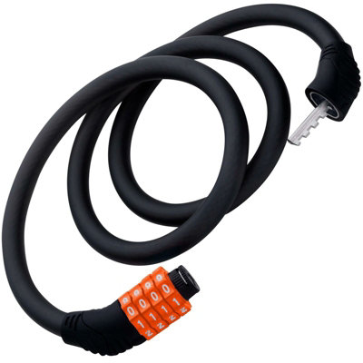 BlueSpot 4 Digit Bicycle Cycle Combination Security Spiral Steel Cable Lock - 4