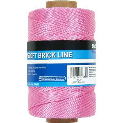 BlueSpot 500ft Yellow Builders Building Brick Laying Measuring Rope String Line