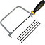BlueSpot 6" Coping / Fret Saw Soft Grip Handle Steel Metal Frame With 5 Blades