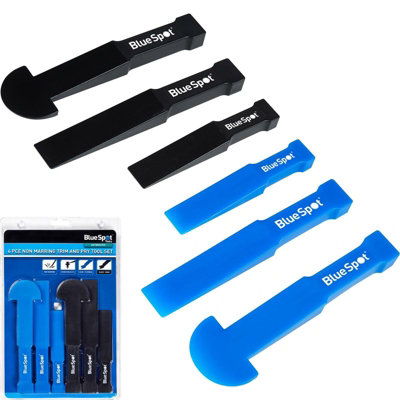 BlueSpot 6pc Non Marring Car Trim Removal And Pry Tool Kit Panel Door Dash Set