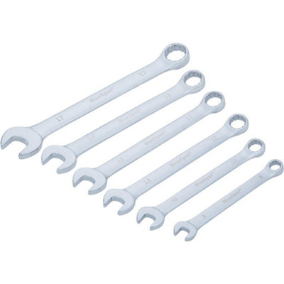 Bluespot 9pc Combination Spanner Set Metric Fully Polished Wrenchs 8mm - 17mm