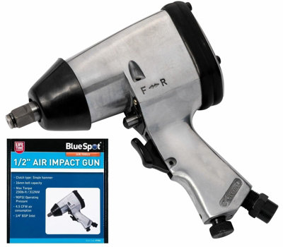 BlueSpot Air Impact Wrench Gun Air Compressor Tool For Sockets 1/2 ...