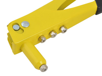 Bluespot Heavy-Duty Hand Rivet Gun with 60 Rivets and Interchangeable Tips
