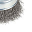 Bluespot Rotary Cup Steel Wire Brush Crimp Wheel For Drill 75mm 3"