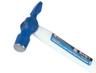 BlueSpot Small Lightweight 4oz Cross Pein Pin Hammer Fibreglass Shaft Handle